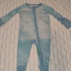 Little Sleepies Baby Boy One Piece Zippy Sleeper Bamboo Stretchy Size 0 To 3mth